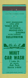 Matchbook Cover - Minit Car Wash Oak Park IL