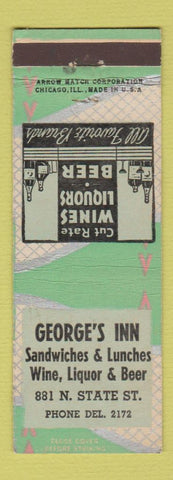 Matchbook Cover - George's Inn Chicago IL ARROW