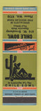 Matchbook Cover - Chile Bowl Mexican Restaurant Louisville KY