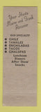 Matchbook Cover - Chile Bowl Mexican Restaurant Louisville KY