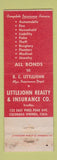 Matchbook Cover - Littlejohn Real Estate Insurance Colorado Springs