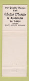 Matchbook Cover - Walter Martin Associates Real Estate Spokane? WA