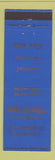 Matchbook Cover - Hall & Hill Insurance Indianapolis IN