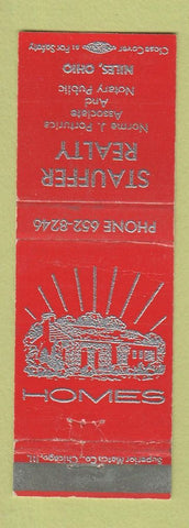 Matchbook Cover - Stauffer Real Estate Niles OH WEAR