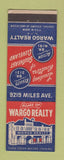 Matchbook Cover - Wargo Real Estate Cleveland OH