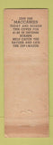 Matchbook Cover - Roth Maccabee Man Insurance Cleveland OH WEAR
