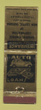Matchbook Cover - General Finance Auto Loans New Castle PA WEAR