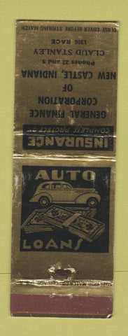 Matchbook Cover - General Finance Auto Loans New Castle PA WEAR