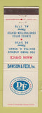 Matchbook Cover - Dawson & Feek Insurance Seattle WA