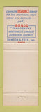 Matchbook Cover - Dawson & Feek Insurance Seattle WA