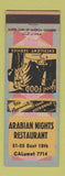 Matchbook Cover - Arabian Nights Restaurant Chicago IL