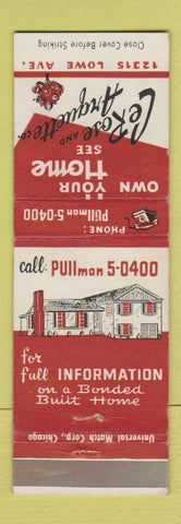 Matchbook Cover - Ce Rose and Arquette Real Estate Homes