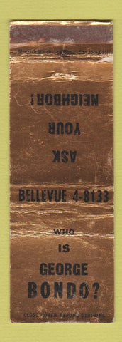 Matchbook Cover - George Bondo Real Estate Seattle? WORN