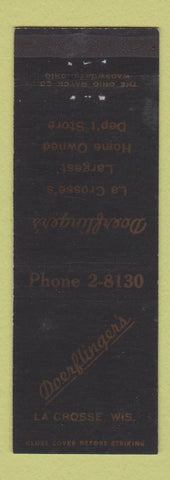 Matchbook Cover - Doerflinger's Department Store La Crosse WI