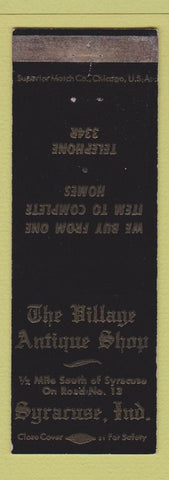 Matchbook Cover - Village Antique Shop Syracuse IN WEAR