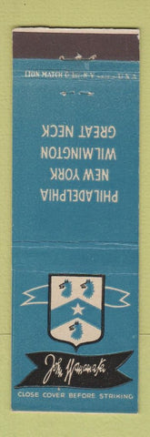 Matchbook Cover - John Wanamaker Stores Philadelphia New York City Wilmington