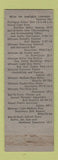 Matchbook Cover - Styl O Matic Machinery Conveyor Long Island City NY WEAR