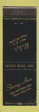 Matchbook Cover - Rocky's Sherry Ann South Bend IN