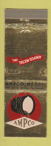 Matchbook Cover - Ampco Metal Inc Milwaukee WI