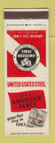 Matchbook Cover - USS American Fence