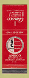 Matchbook Cover - Amsco Solvents Chemical Cincinnati OH