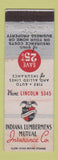 Matchbook Cover - Indiana Lumbermens Insurance IN WEAR