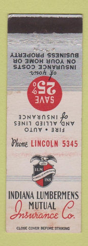 Matchbook Cover - Indiana Lumbermens Insurance IN WEAR