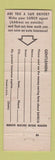 Matchbook Cover - Safeco Insurance Rathburn Ray WORN