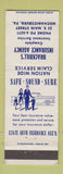 Matchbook Cover - Brackbill's Insurance Agency Mechanicsburg PA