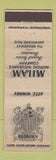 Matchbook Cover - Milam Insurance San Antonio TX PRINTING ERROR