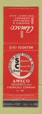 Matchbook Cover - Amsco Solvents Chemical Cincinnati OH WEAR