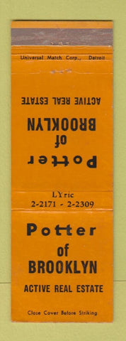 Matchbook Cover - Potter of Brooklyn Real Estate NY? WEAR