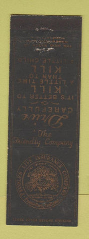 Matchbook Cover - Peoples Life Insurance Frankfort IN WEAR