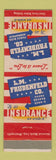 Matchbook Cover - LM Fudenfeld Insurance Minneapolis MN WEAR