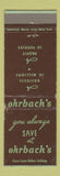 Matchbook Cover - Ohrbach's New York City Newark NJ Los Angeles CA WORN