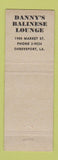 Matchbook Cover - Danny's Drive Inn Hamburgers Christmas Shreveport LA