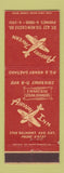 Matchbook Cover - Airport Tavern Chicago IL BBQ