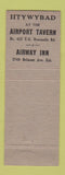 Matchbook Cover - Airport Tavern Chicago IL BBQ