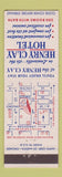 Matchbook Cover - Henry Clay Hotel Louisville KY