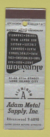 Matchbook Cover - Adam Metal Supply Long Island City NY