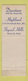 Matchbook Cover - Anthony Beauty Salon girlie West ST Paul MN WEAR