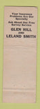 Matchbook Cover - Leland Smith Insurance Agency Decatur IN WEAR