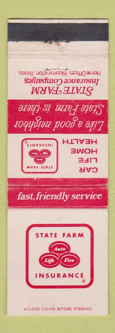 Matchbook Cover - State Farm Insurance Cleo Pope David City NE WEAR