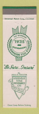 Matchbook Cover - Louisville Title Insurance KY