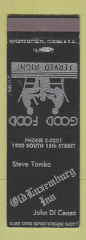 Matchbook Cover - Old Luxemburg Inn Steve Tomko
