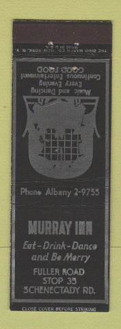 Matchbook Cover - Murray Inn Albany Schenectady? NY