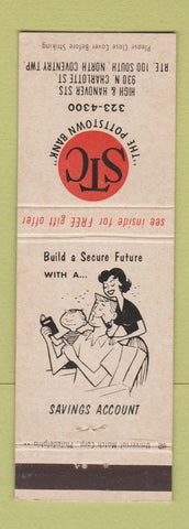 Matchbook Cover - Pottstown Bank PA