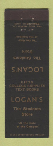Matchbook Cover - Logan's Students Store Books