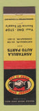 Matchbook Cover - Ashtabula Auto Parts OH Conneaut
