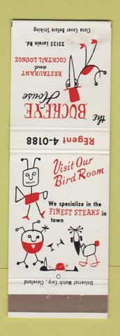 Matchbook Cover - Buckeye House North Olmsted OH